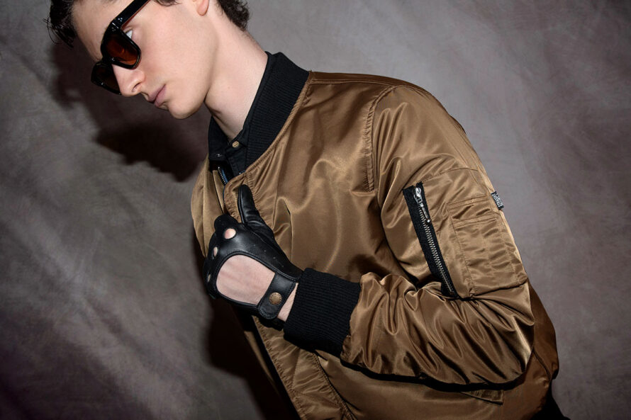 Bullitt – Black and Brass Leather Gloves