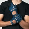 Bullitt blue leather gloves