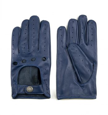 Bullitt antique blue leather gloves