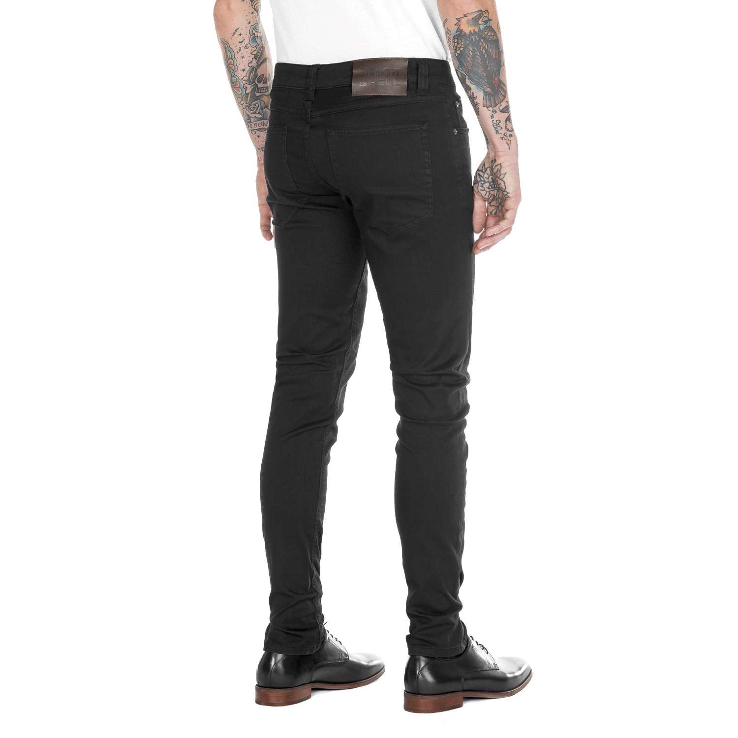 Skinny James Denim Jeans - Lou Heat Black Twill | Straight To Hell Apparel
