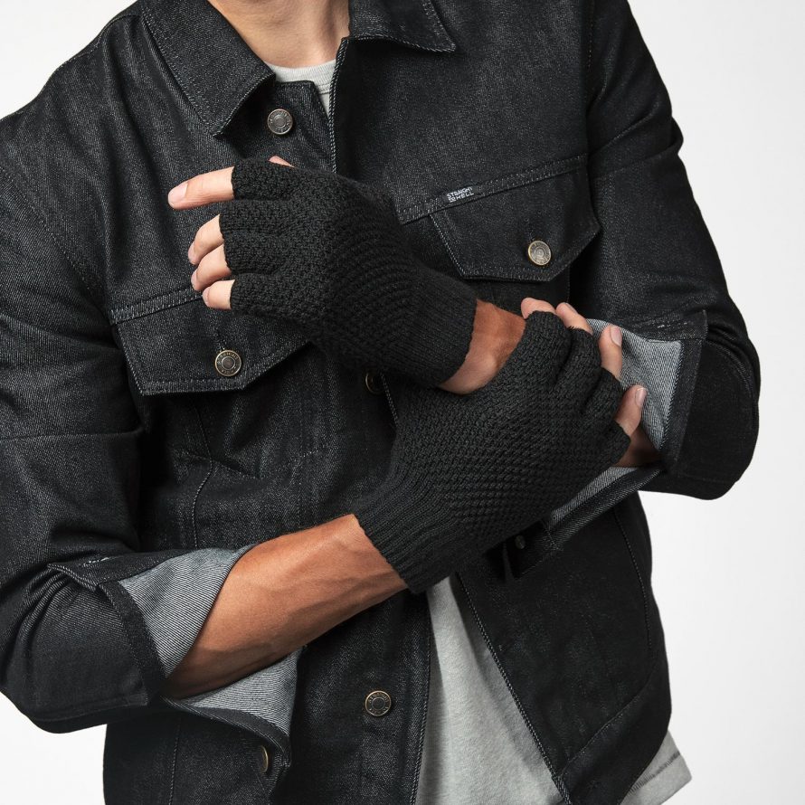 Rollers - Black Fingerless Gloves | Straight To Hell Apparel