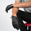 Vegan Throttle black vegan leather gloves