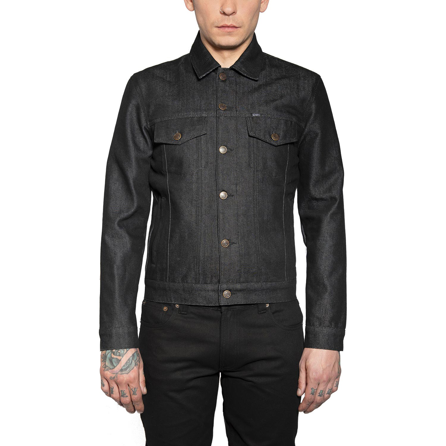 Outsider Denim Jacket Dark King Raw Black Men’s Straight To Hell