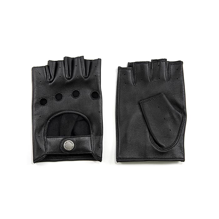 cool black fingerless gloves