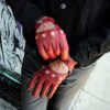 Bullitt men's burgundy leather gloves