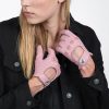 Bullitt dusty pink leather gloves
