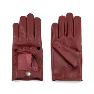 Bullitt burgundy red leather gloves