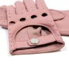 Bullitt dusty pink leather gloves