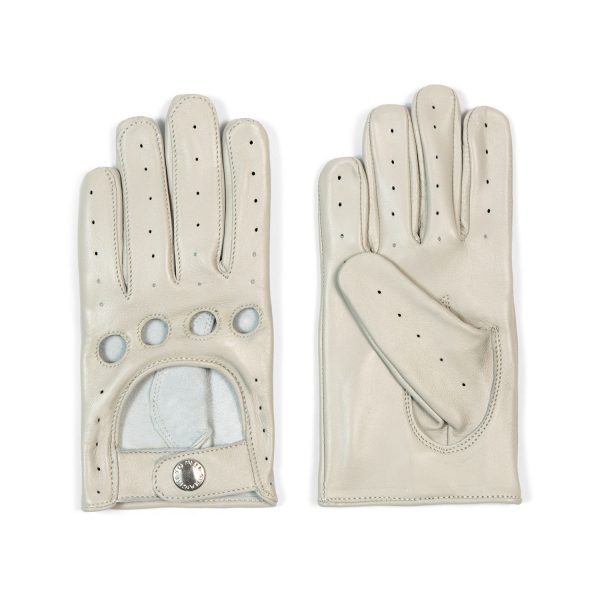 Bullitt bone white leather gloves