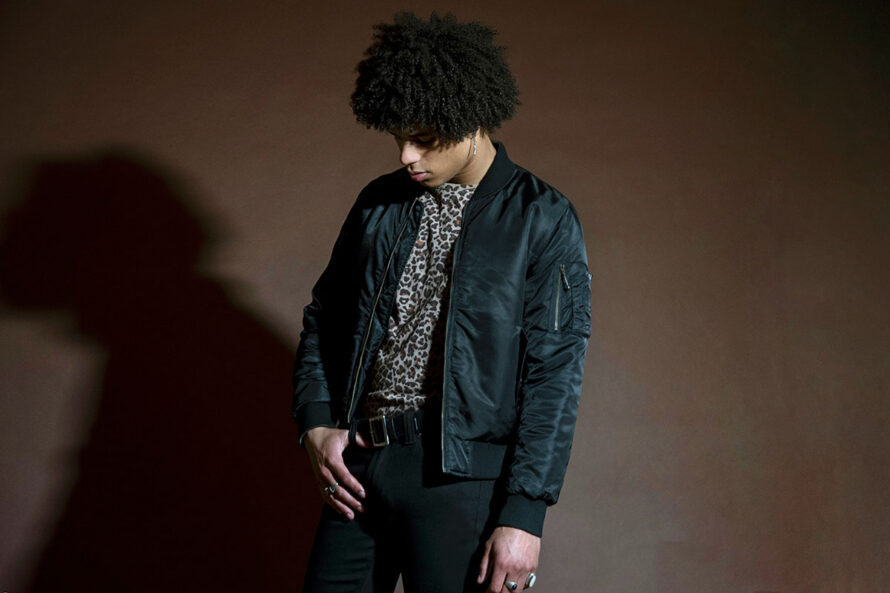 Del Bomber – Black and Green Reversible Flight Jacket