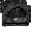 Dillon black unlined leather gloves