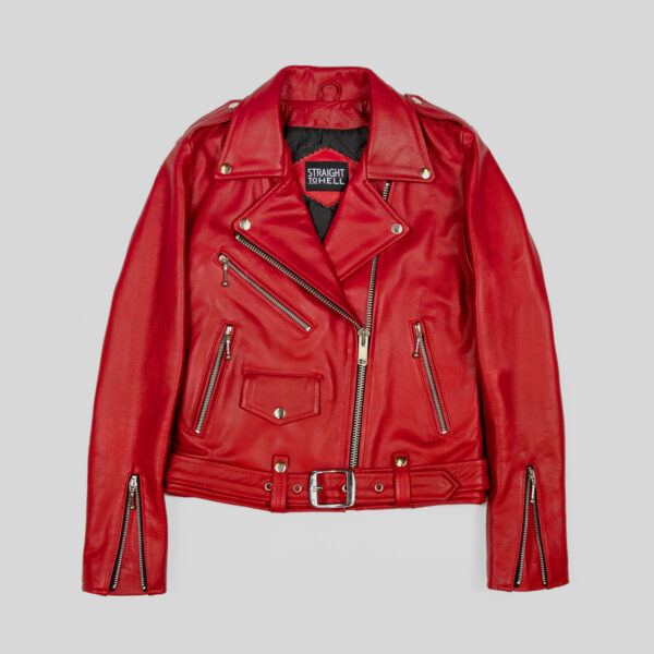 Commando - Blood Red Leather Jacket