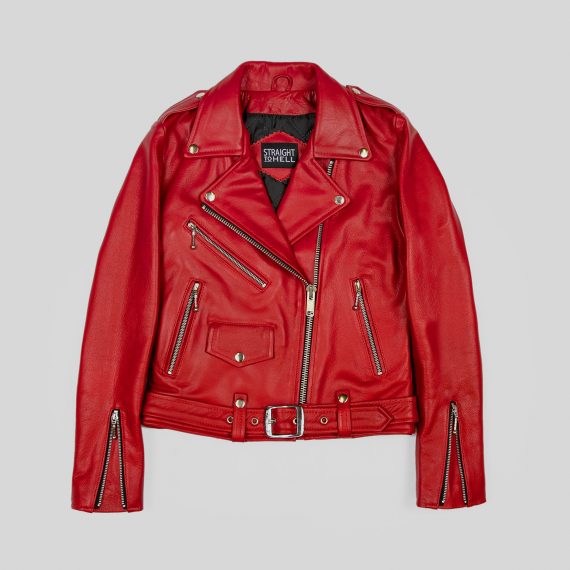 Commando - Blood Red Leather Jacket | Straight To Hell Apparel