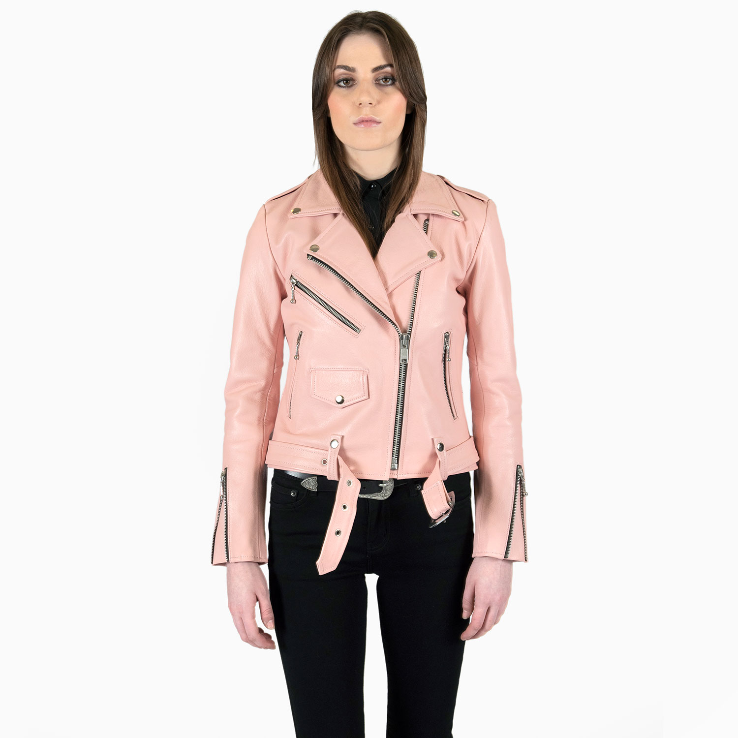 L, Hell To | 4XL) Dusty Pink 2XL, Apparel S, Jacket Commando Straight XL, (Size Leather M, - 3XL, XS,