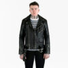 Commando Lightweight - Black and Nickel Leather Jacket