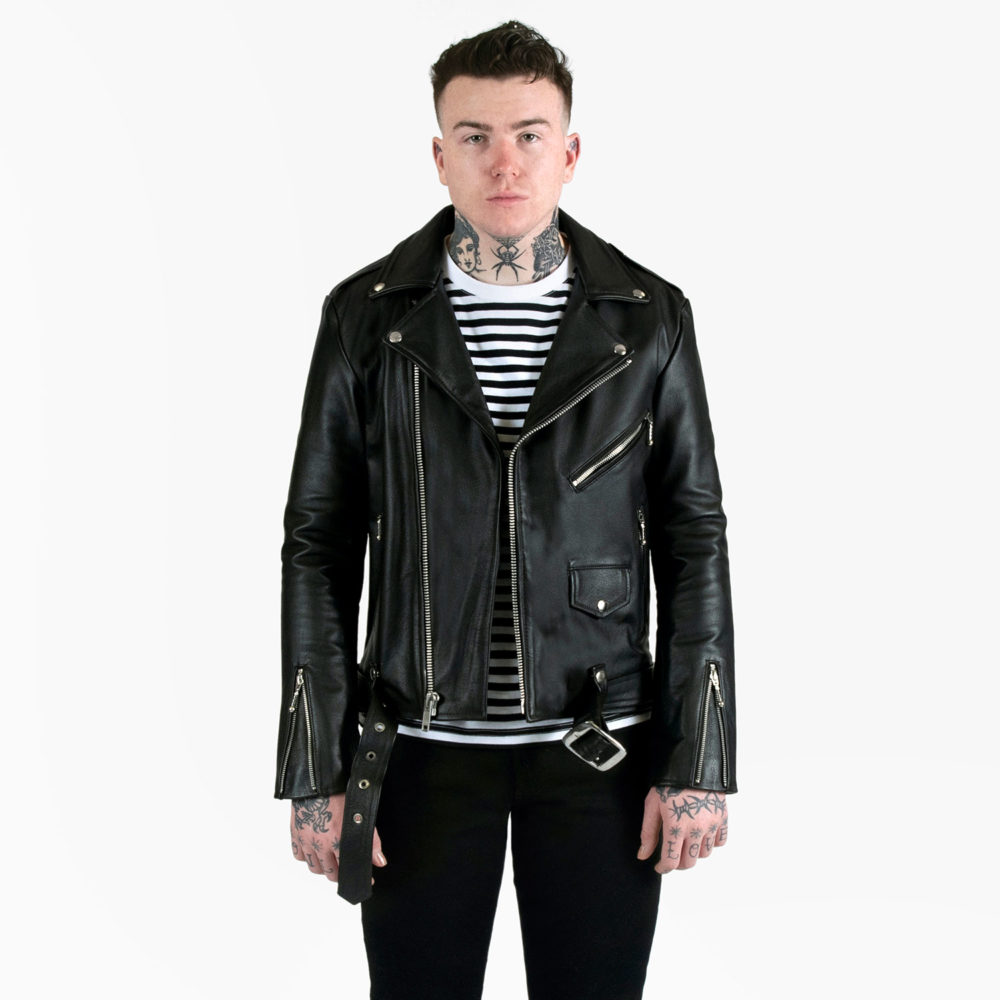 Commando Lightweight - Black and Nickel Leather Jacket | Straight To ...