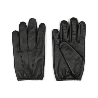 Partisan unlined black leather gloves