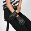 Partisan black unlined leather gloves