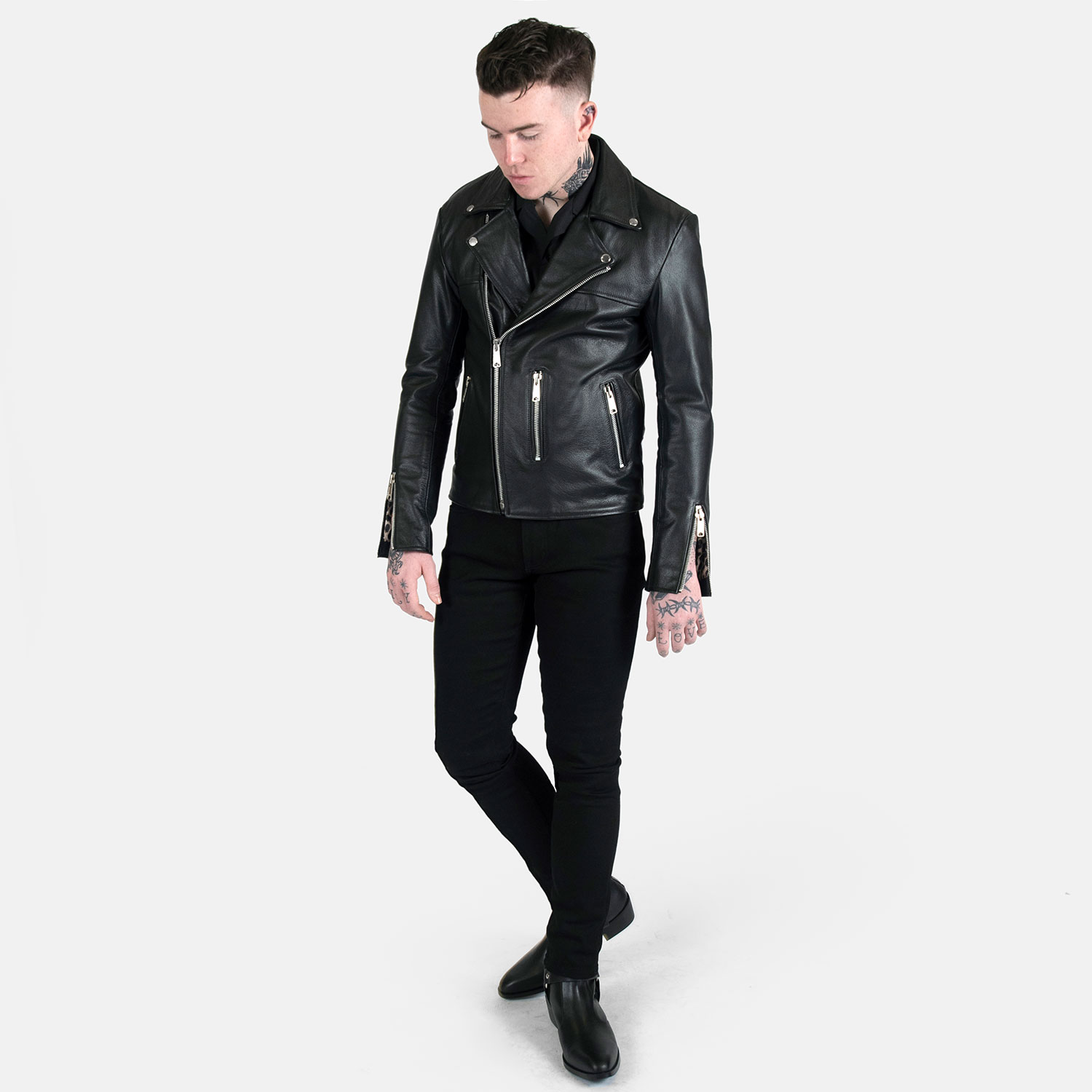 Bristol Lightweight - Leopard Print Lining - Leather Jacket