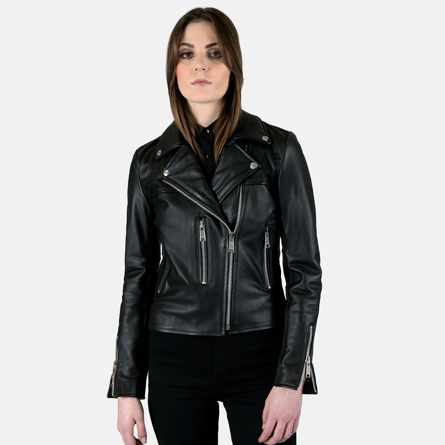 Bristol Lightweight - Leopard Print Lining - Leather Jacket