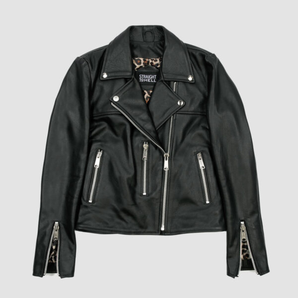 Bristol Lightweight - Leopard Print Lining - Leather Jacket