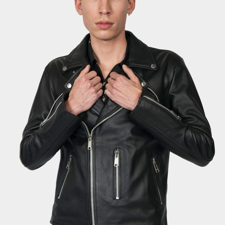 Bristol - Red Lining - Leather Jacket | Straight To Hell Apparel