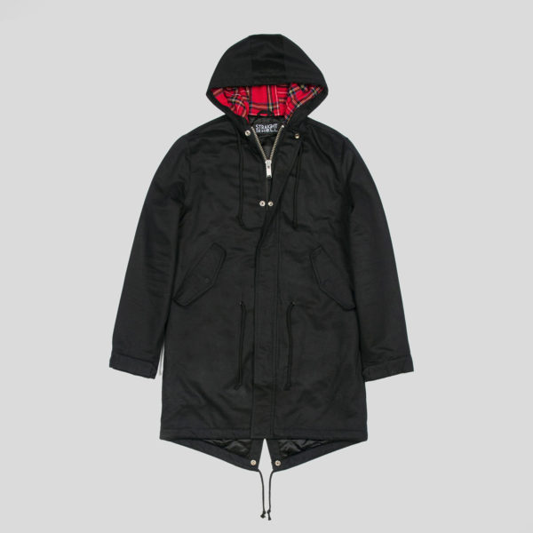 classic fishtail parka. 100% cotton shell with ideal parka length for comfort and warmth.