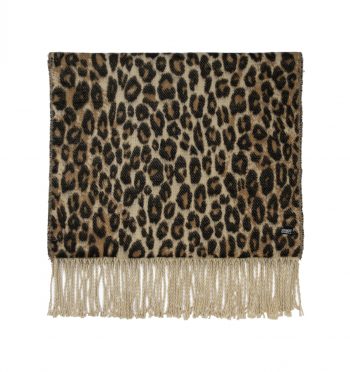 Leopard weaving, thick and heavy weight, 74” long scarf. Soft and roomy with multiple ways to wrap and wear.