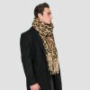 Leopard weaving, thick and heavy weight, 74” long scarf. Soft and roomy with multiple ways to wrap and wear.
