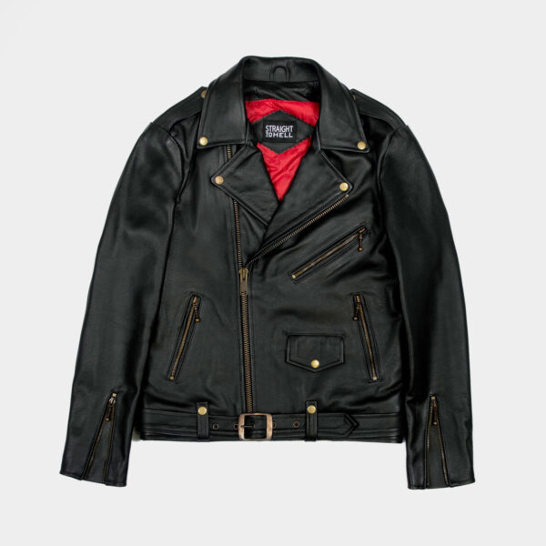 Commando - Black and Brass Leather Jacket