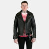 Commando - Black and Brass Leather Jacket