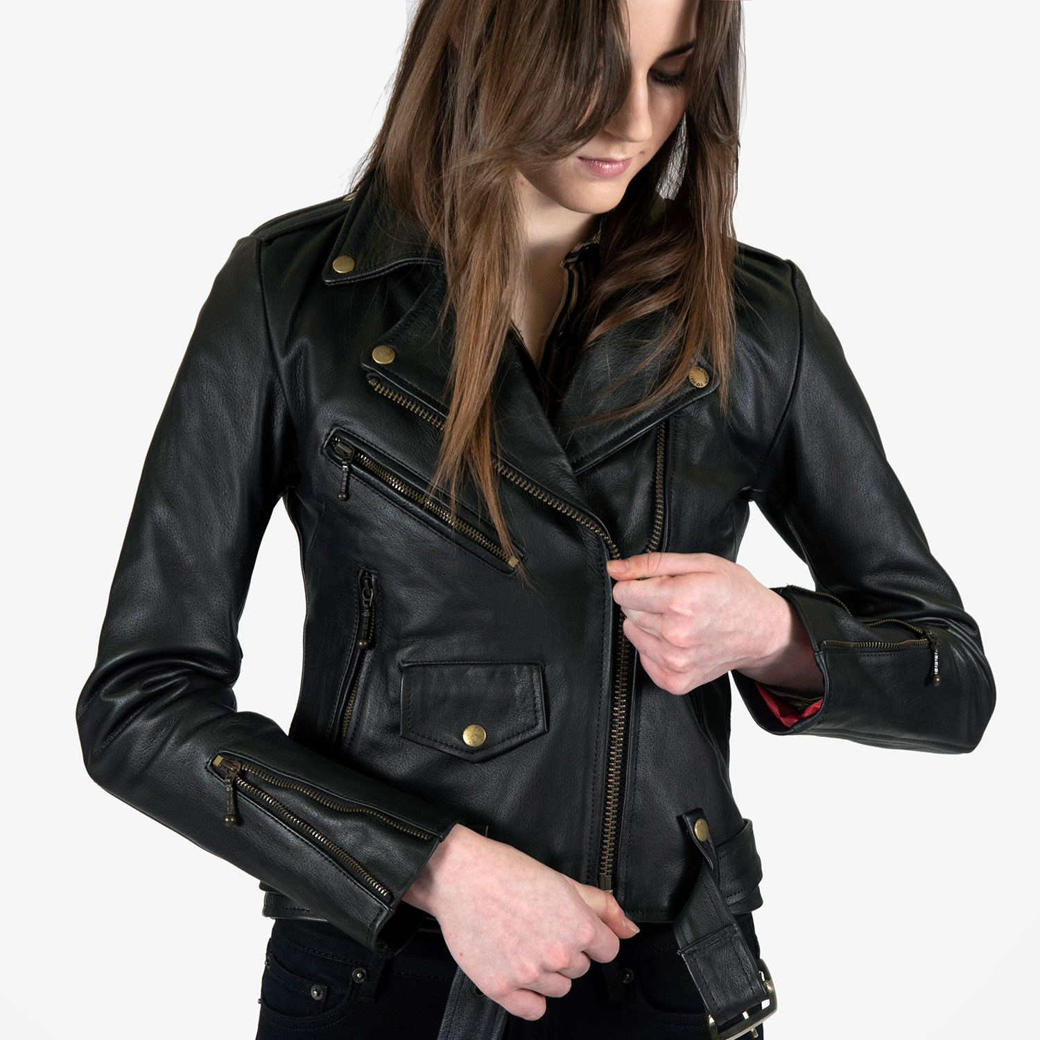 Straight to Hell Women's Commando Leather Jacket