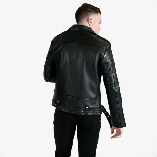 Commando - Black and Nickel Leather Jacket | Straight To Hell Apparel