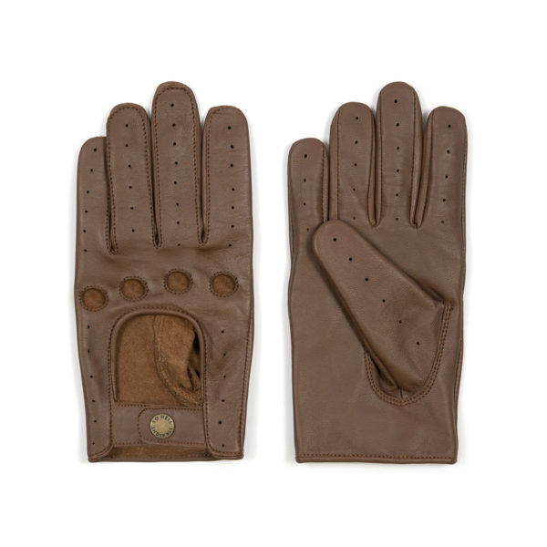 bullitt men's brown leather gloves