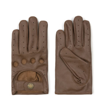 bullitt women's brown leather gloves