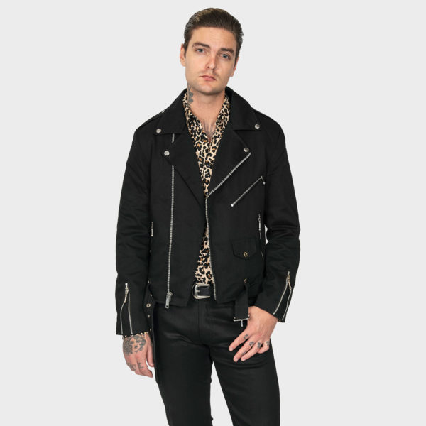 Commando is our most traditional and recognizable leather jacket, available in cotton twill.