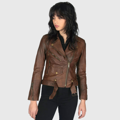 Commando - Washed Brown Leather Jacket (Size XS, S, L, 3XL, 4XL, 5XL ...