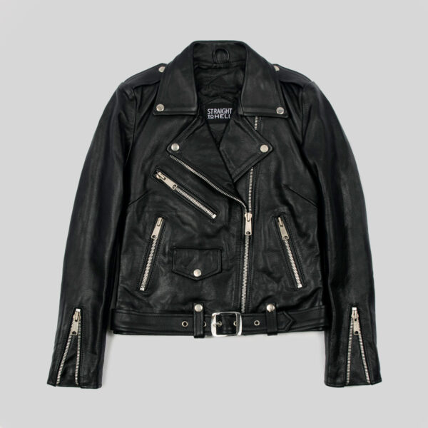 Commando - Black and Nickel - Black Lining - Leather Jacket