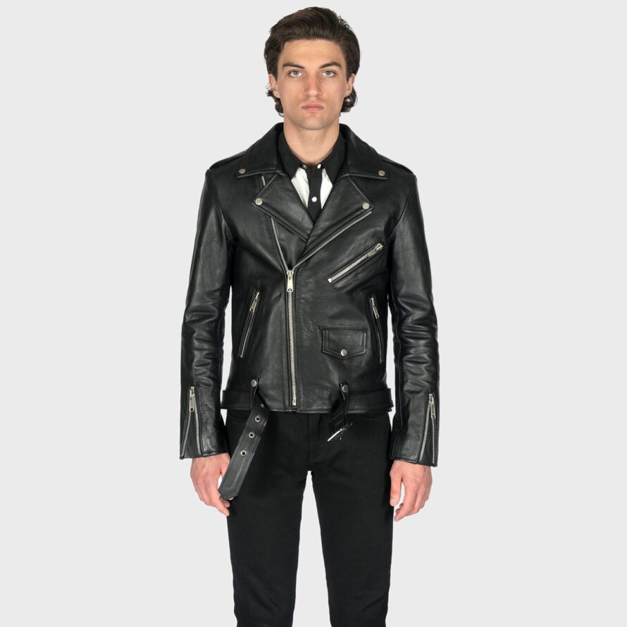Commando - Black and Nickel - Black Lining - Leather Jacket | Straight ...