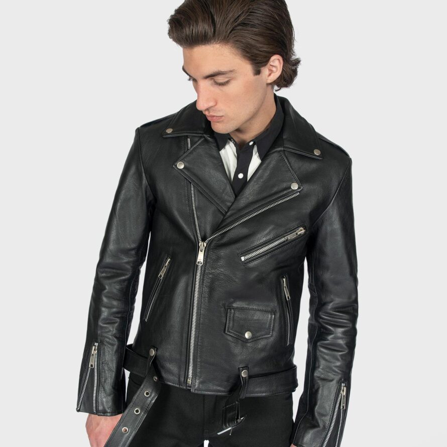 Commando - Black and Nickel - Black Lining - Leather Jacket | Straight ...