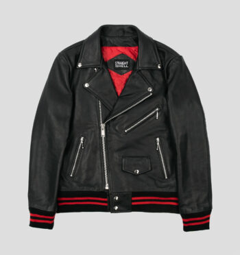 Baron - Black and Red Leather Jacket