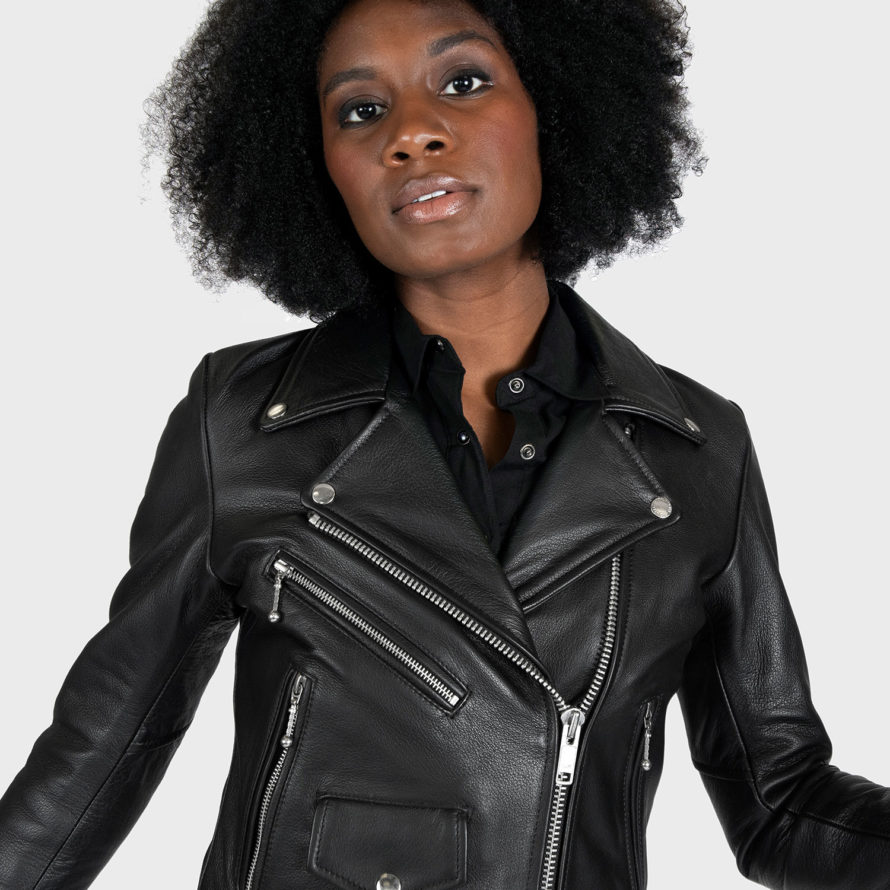 Baron - Black and Red Leather Jacket (Size XS, S, M, L, 3XL, 4XL, 5XL ...