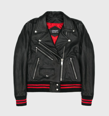 Baron Black And Red Leather Jacket