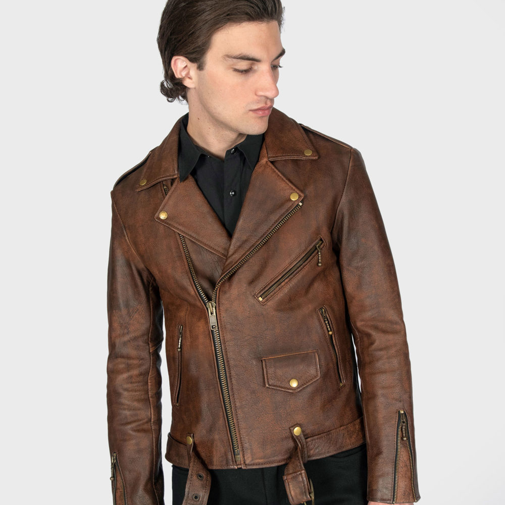 Commando - Washed Brown Leather Jacket | Straight To Hell Apparel