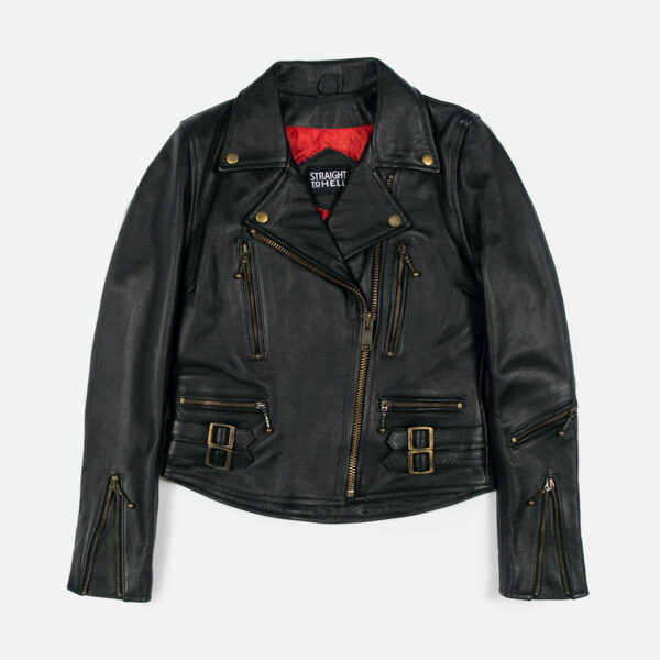 Defector - Black and Brass Leather Jacket