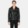Defector - Black and Nickel Leather Jacket