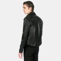 Defector - Black and Nickel Leather Jacket | Straight To Hell Apparel