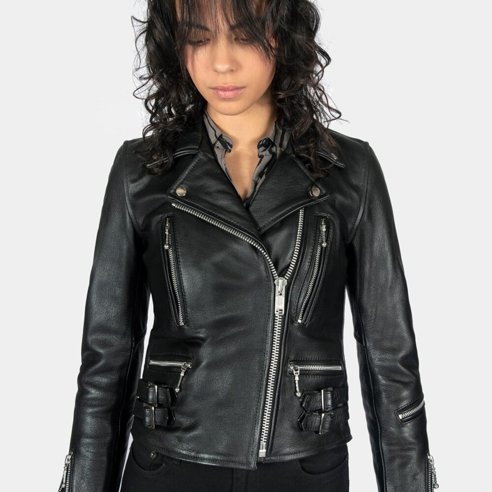 Defector - Black and Nickel Leather Jacket | Straight To Hell Apparel