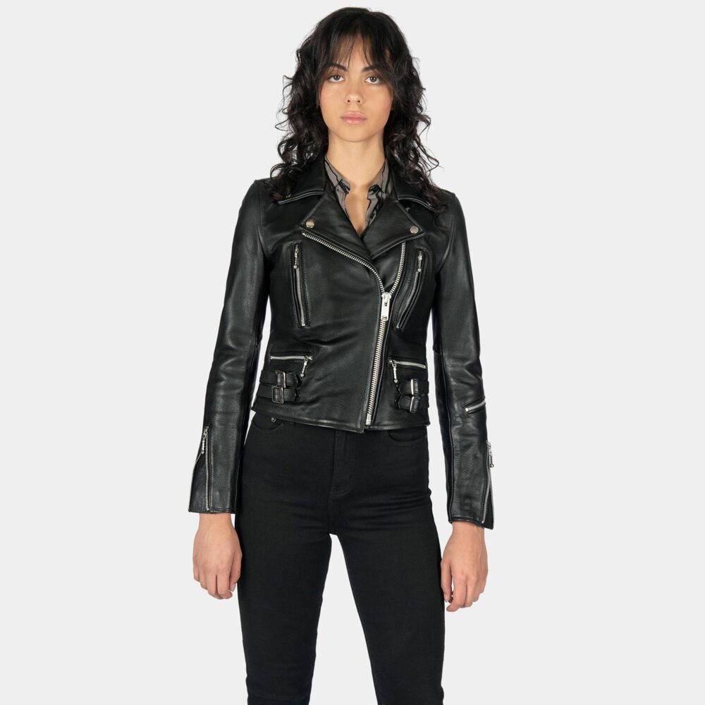 Defector - Black and Nickel Leather Jacket | Straight To Hell Apparel