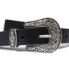 Freddie - Black Leather Belt